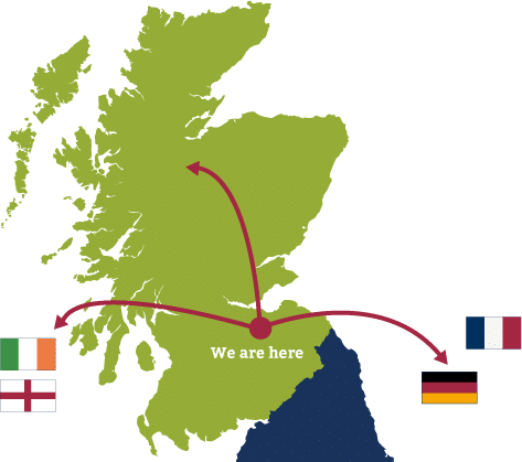 Removal Services Scotland Part Loads from Scotland to Europe